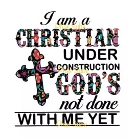 Unbranded Sublimation Print I Am A Christian Ready To Press Heat Transfer