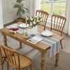 Wracra Embroidery Cotton Linen Table Runner Indoor Outdoor Farmhouse Style