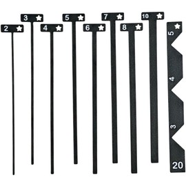 Kit Completo de Reglas de Encuadernación 9 piezas, Espaciadores en T, Album de Recortes, Scrapbooking (Negro)