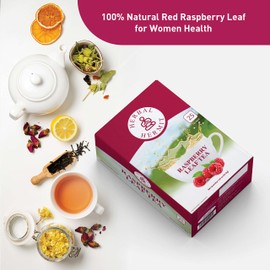 Red Raspberry Leaf Tea (25 TEA BAGS) for Pregnancy, Postpartum Essentials | Caffeine Free