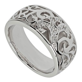 Pfeffinger Women's Ring 925 Silver with Brilliant Cut Cubic Zirconia RW19, Genuine 925 silver, Cubic Zirconia