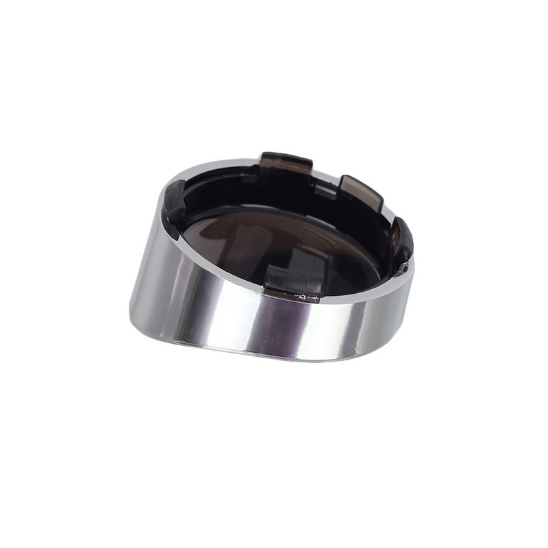 NTHREEAUTO Smoked Bullet Turn Signal Light Lens Cover with Chrome