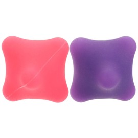 2 Pcs Silicone Hand Massage Balls Trigger Point Therapy Acupuncture Ball Hexagonal Palm Massager for Muscles Shoulders Neck Pain