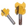 2 Pieces Tongue Groove Milling Cutter, 8 mm Shank Groove