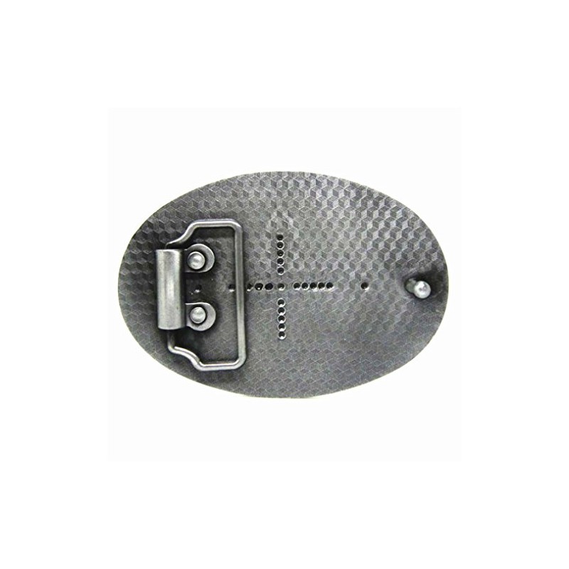 MASOP VOGU Antique Engraved Flower Solid Metal Belt Buckle Men