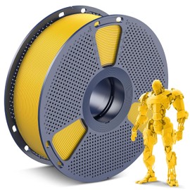 SUNLU PLA 3D Printer Filament PLA Filament 1.75mm, Neatly Wound 3D Printing Filament 1.75mm, Dimensional Accuracy +/- 0.02 mm, Fit Most FDM 3D Printers, 1kg Spool (2.2lbs), Vivid Yellow