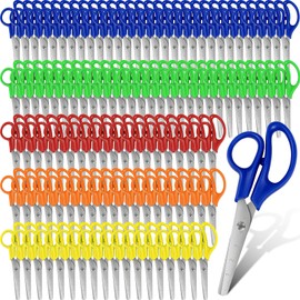 300 Pcs Kids Scissors Bulk Children Blunt Tip Safety Scissors Multipurpose Rounded Tip for Student Office School Craft Supplies (300)