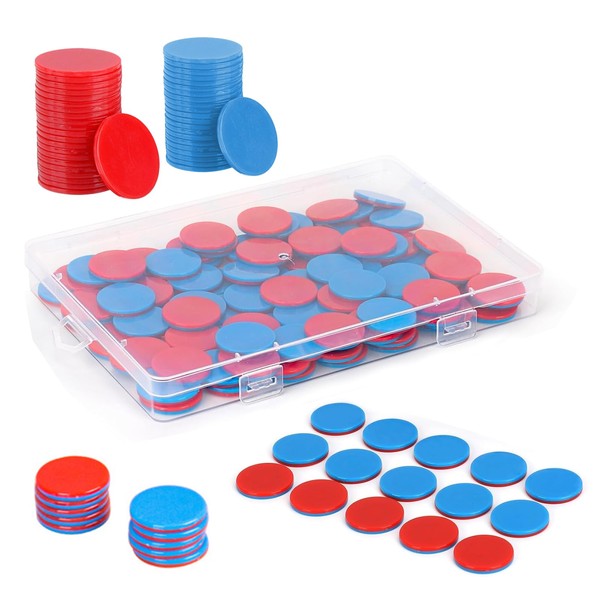 SZSMW 100 Reversible Tiles Red Blue - Calculation Plates Primary