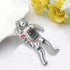 WEVENI Enamel Alloy Astronaut Brooches Pins For Women Girls Fashion