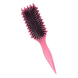 Peine de pelo rizado for mujer, 2024 Nuevo peine de pelo liso liso, cepillo de pelo for eliminación de arrugas y masaje del cuero cabelludo a la moda, peines de Herramienta de Peinado (Rosa)
