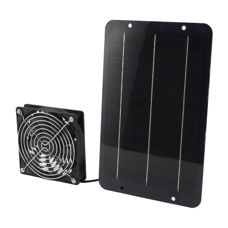 7W 12V Solar Panel Fan Kit Monocrystalline Silicon Saving Energy