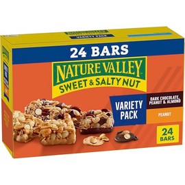 Nature Valley Sweet and Salty Nut Granola Bars, Variety Pack, 24 Bars, 28.8 oz