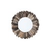 Creative Co-Op Round Layered Driftwood Framed Mirror, Natural