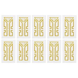 ASHATA 10Pcs Cell Phone Signal Booster Sticker, Mobile Phone/Walkie Talkies/Buzzers Signal Enhancement Sticker for Outdoor Camping Elevators Tunnels and Mountains