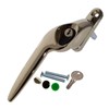 Champagne Gold Left-Hand Yale UPVC Window Handle Cranked Double Glazing