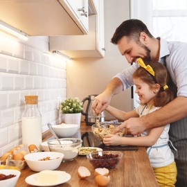 Parlat LED Under-Cabinet luminaires Rigel, Each 31.3cm, 40cm Cable, Each 445lm, White, Set of 2, BS