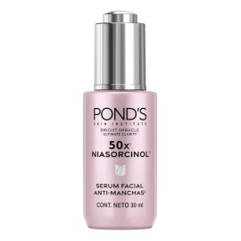 Ponds 50x Bright Miracle Sérum Facial con Niasorcinol 30 ml Día y Noche Todo Tipo de Piel                                                             