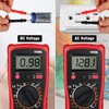 Pocket Digital Multimeter, Multifunction Battery Tester with LCD Backlight Display,