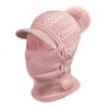 Heveer Warm Knitted Hat Women's Flexible Winter Hat with Neck