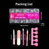 XFSRG 600 Stück 12 Größen Nageltips Nägel Full Cover Nägel