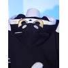 Micotaku Cute but Sharp Cat Hoodie Black and White Furry