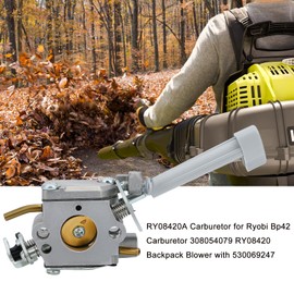 BP42 Carburetor for Ryobi RY08420A RY08420 RY42WB Leaf Blower Engine 308054079 Replace 308054093 530069247