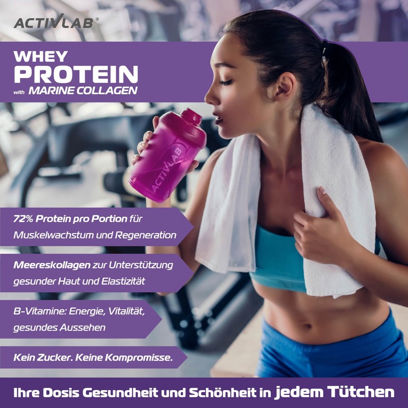 Activlab Whey Protein with Marine Collagen (20 x 30 g)