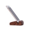 Creative Walnut Wood Triangle Holder Stand for Phone Tablet Pad