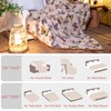 WOFNA Boho Butterfly Throw Blanket 60"x80" Twin Size Bed Blanket,100%