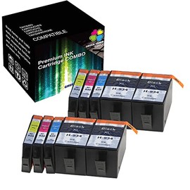 Green Toner Supply 10-Pack Compatible Ink Cartridge Replacement for HP 934 XL Black and 935 XL Color Work for HP Officejet Pro 6230 6812 Printer (4B2C2Y2M)