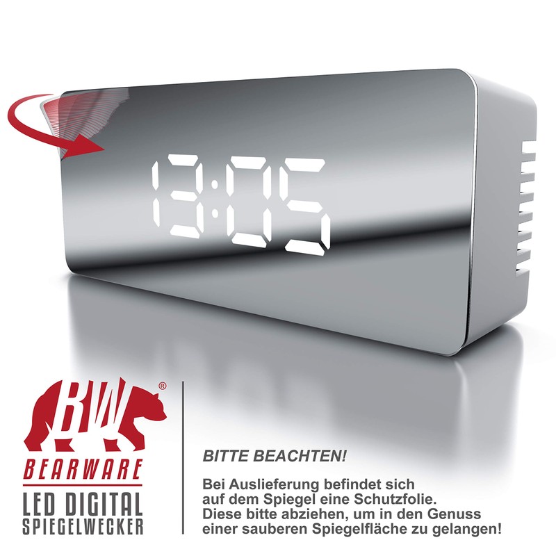 CSL - LED Digital Alarm Clock with Temperature Display -