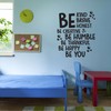 Family Be Kind Be Brave Be Honest Empowering Quote Wall