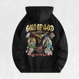 Son of God Graphic Hoodie 100% Cotton US Warehouse 6 ColorsColor: Black, Size: S