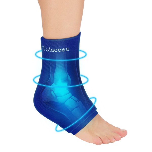 Ankle Foot Ice Pack Ankle Splint for Achilles Tendonitis Injuries, Gel Ice Pack for Hot and Cold Therapies, Flexible Cold Pack for Plantar Fasciitis, Swelling (Pack of 1, XL)