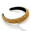 1pcs Rhinestone Headbands Women Gold Diamond Padded Headband Bling Sparkly