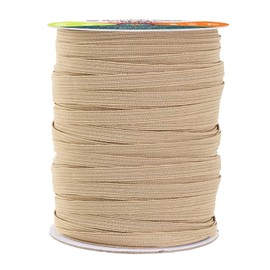 Mandala Crafts - Rollo de 16mm 20 yardas de bandas elásticas color canela para coser - 5/8 cordones elásticos planos - 5/8 pulgadas correas elásticas trenzadas para manualidades
