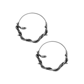 HAQUIL Snake Earrings, Stainless Steel Gothic Retro Snake Serpent Totem Hoop Earrings, Goth Jewelry Gift for Women