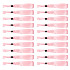 uxcell 20Pcs Cloth Wristbands for Events, Disposable Event Wrist Band Bracelet Identification for Events Party Concert Bar Entrance Admission(Pink)