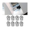 Sandfren Car Tire Valve Stem Cap, 8PCS Dust Proof Hexagonb
