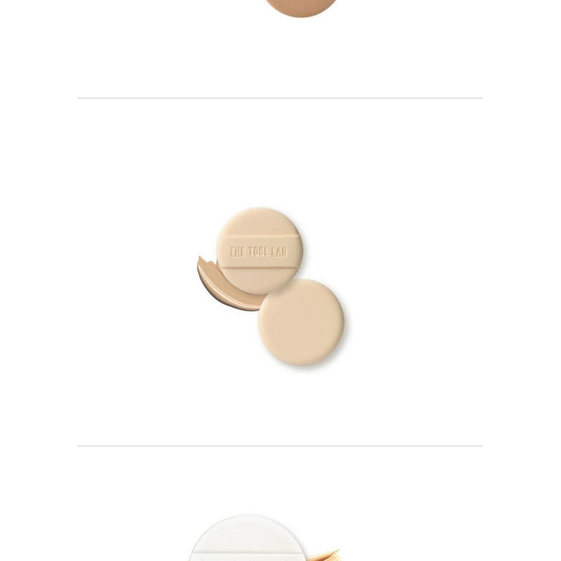 The Tool Lab Cushion Foundation Makeup Puff Collection 2pcs Select