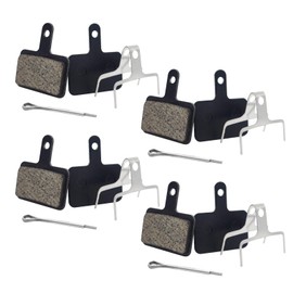 Qancekoo 4 Pairs Bicycle Disc Brake Pads, Resin Brake Pads Replacement, Compatible with M315 M355 M515 M525 C501 C601 M375 M395 M415 M416 M446 M465 M475 M485 M486 (Black)