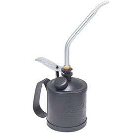 GOLDENROD Dutton-Lainson Company (120-C2) Pump Oiler with 7 1/2" Angle Spout - Heavy Duty Gauge Steel Body Finish Precision Oiler Pump - 1-Pint Oil Size Capacity, Angle Spout Tip - Made in USA