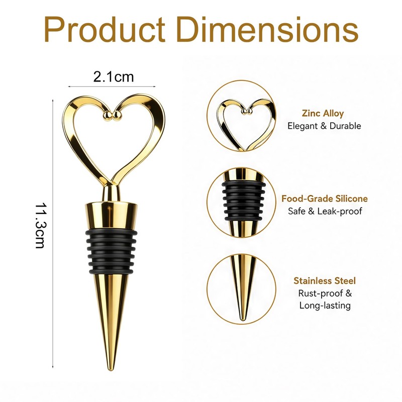Wine Bottle Stopper Set 3 Pcs Champagne Stoppers Wine Bottles