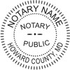 Maryland Notary Stamp | Hubco Red 9342 Round Pocket Stamp