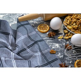 Lashuma Set of 6 Lyon Drying Towels, 50 x 50 cm, Kitchen Towel for Drying