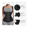 FeelinGirl Women's Underbust Waist Trainer Corset Vest Tummy Control Steel