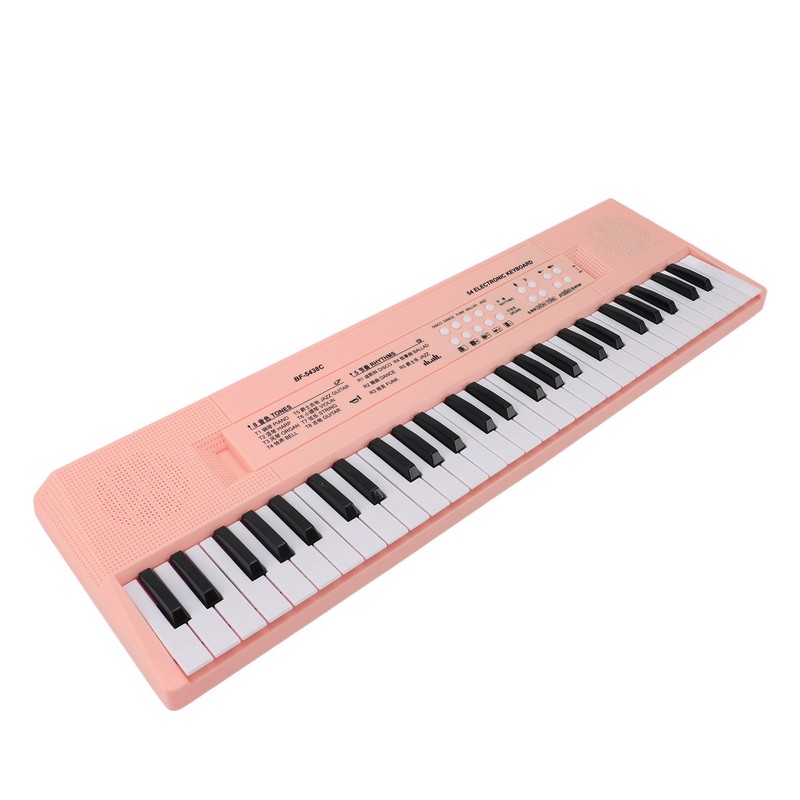 54 Key Keyboard Piano Smoothly Plastic Keyboard Piano Portable Dual