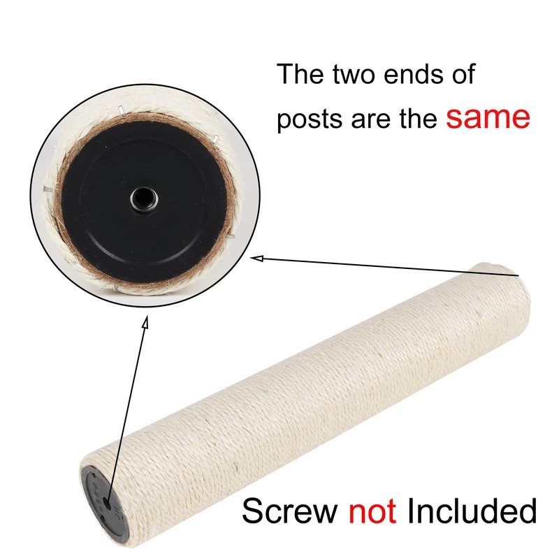 Dimaka Cat Scratching Post Replacement Pole, Cardboard and Sisal, 15.7in,