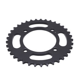 Buachois 4 Hole 37 Teeth Bike Sprocket 76 mm Hole Spacing 420 Rear Wheel Bike Tooth Chain Sprocket Steel Chain Wheel for Karts, Dirt Bike, Mini Motorcycle, ATV, Pit Bike