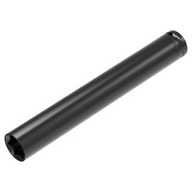 FOCMKEAS 1/2 Inch Drive by 17mm Deep Impact Socket, Heat-Treated CR-V Steel 8 Inch Length, 6-Point Metric Sizes